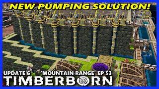 EMERGENCY WATER RESERVE PUMPING SOLUTION! - TIMBERBORN Update 6 HARD Ep 53