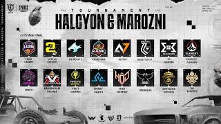 HALCYON & MAROZNI TOURNAMENT S1 | PUBG MOBILE | KALAMBOOR