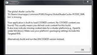  Global shader cache file is missing