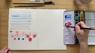 watercolor lessons: meet your brushes