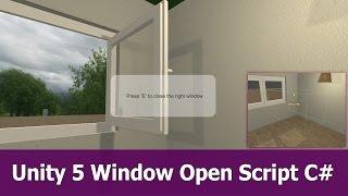 Unity 5 Open Close Window Animation Script