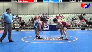 Peter Russo vs. Tanner Miller at 2013 Junior Nationals - FILA - FS