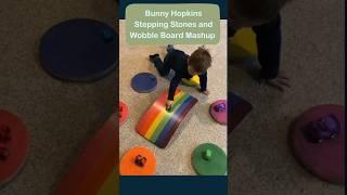 Bunny Hopkins Stepping Stones and Wobble Board Mashup  #shorts #trending #shortsfeed