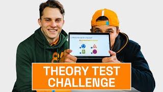 Lando Norris and Oscar Piastri take on the British Driving Theory Test