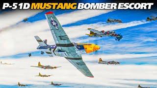 P-51D Mustang Vs FW-190s B-17 Flying Fortress Escort | Digital Combat Simulator | DCS | WWII |