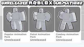 ALL 7 UNRELEASED ROBLOX ANIMATION PACKS