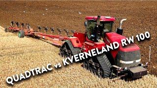 4Kᵁᴴᴰ Sept 2024: Case IH Quadtrac 450 & Kverneland RW 100 Variomat 10 furrow plough in Wilby Suffolk