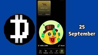 Dropee Daily Combo 25 & 26 September | Dropee Daily Combo Cards | #dropee ​