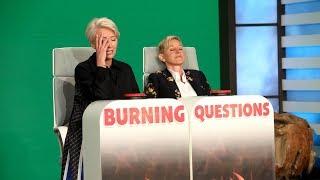 Emma Thompson Kinda Plays Burning Questions