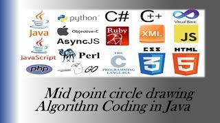 How to implement midpoint circle algorithm in java | Computer Graphics | Java | draw circle