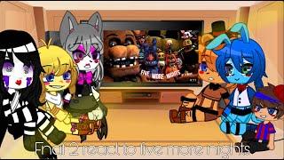 Gachafnaf. Fnaf 2 react to five more nights |remake|