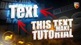 Adobe Photoshop 3D Text Make Tutorial 2024 | how to make 3d text | @NAVIYA_FX