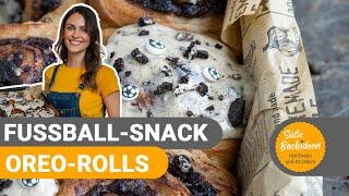 Oreo-Rolls mit Fußballdekor I Süße Backideen mit Evelin und GLOBUS