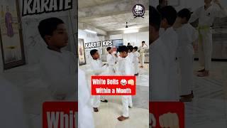 White belt basic karate practice #karate #martialarts #basic #kihon #blocks #defence #shorts DBASKA