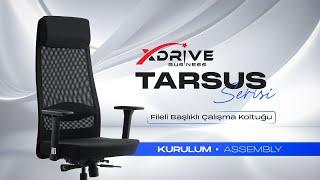 Fileli Çalışma Koltuğu Kurulum xDrive Tarsus Business Çalışma Koltuğu Kumaş Gri