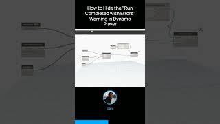 How to Get Rid of the "Run Complete with Warnings" Error in Dynamo Player for Revit #Shorts