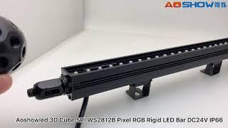 Aoshowled WS2812B SPI Pixel RGB 3D Cube Rigid LED Bar LEDArts, Stage Light, Club Lighting, ArtVisual