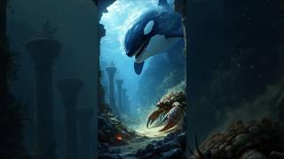 Epic Orca-Predator Crab Fusion: The Ultimate Ocean Beast!  Incredible Hybrid! #shorts