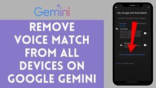 How to Remove Voice Match from All Devices in Google Gemini 2024 | Google Gemini Tutorial