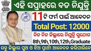 Odisha Top Government Job Vacancy 2025/Odisha New Govt Job Vacancy 2025/Latest Govt Jobs 2025 Odisha