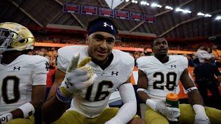 THAT'S FOR GOD! Joseph and Liufau steal hope from Syracuse | Irish Access | Notre Dame Football