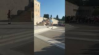 Evzones Greek Presidential Guard ( Τomb of Unknown Soldier ) Monument in Athens   15 - 10 -2024