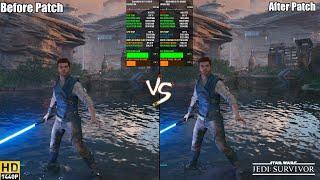 Star Wars Jedi Survivor Patch 9 Performance Before VS After | RTX 3090 | 7900X3D