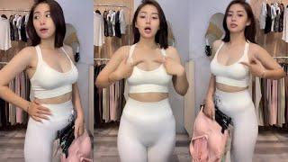 Olshop Cantik Try On Women's Sports Suits Wire-Free Sports Bras Gym Leggings