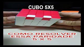 Resolver A Paridade Do 5x5 Nunca Foi Tão Fácil! #rubixcube #cubing #cubomágico