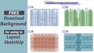 Layout SketchUp Lesson#34 Free Background for Using in Layout SketchUp