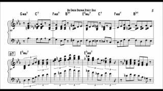 Bill Evans - Transcription - On Green Dolphin Street Solo