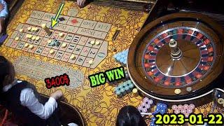 LIVE ROULETTE Session Morning BiG WIN At The Table In Casino Las Vegas  ️2023-01-22