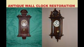 1920's ANTIQUE WALL CLOCK RESTORATION