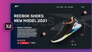 Landing Page Design / Prototyping in Adobe XD (2021)