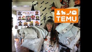 Fall--Ween Collaboration Temu Haul Try-on Cozy Sweaters & Décor Viral Ghost  CODE BOO!