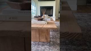 Easy & Affordable DIY Coffee Table | modern & minimal inspired table #homedecor #diycoffeetable #diy