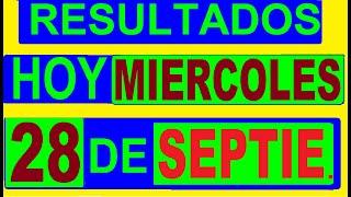 RESULTADOS SORTEOS DE LOTERIAS Y CHANCES DE HOY MIERCOLES 28 DE SEPTIEMBRE DEL 2022