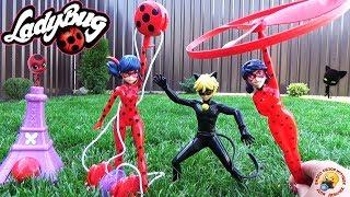 ЛЕДИ БАГ и СУПЕР КОТ Три куклы Супергероя Обзор игрушек Мультик Miraculous Ladybug play toys