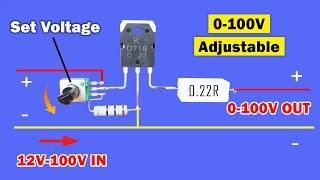 DC Voltage Adjustable Power Supply, DIY dc voltage controller 8A