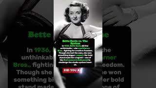 The Shocking Story of Bette Davis vs Warner Bros!