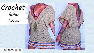 Crochet Boho Dress/Cover-up