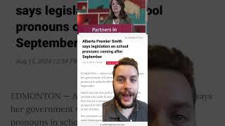 Alberta to introduce laws governing gender pronouns and trans youths.