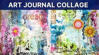 Mixed Media Art Journal Page (Dina Wakley Media Journal - Kraft Paper))