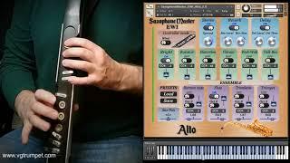 AKAI EWI4000s, EWI5000 and NI Kontakt Alto Saxophone sound library, woodwind orchestral vst.