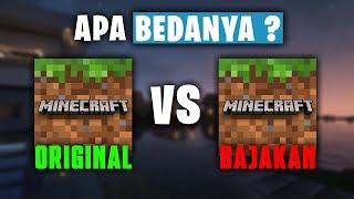 APA PERBEDAAN MINECRAFT ORIGINAL VS MINECRAFT BAJAKAN ?