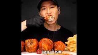 ASMR BBQ CHICKEN & GARLIC FRIES MUKBANG EATING SOUNDS