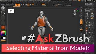 #AskZBrush - "Is there a way to know what Material is applied to a SubTool?"