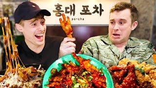 British Army Major terrified by Spicy Korean Chicken Feet!!