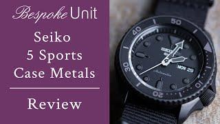 Seiko 5 Sports Watches - Overview Of Case Metals & Coatings