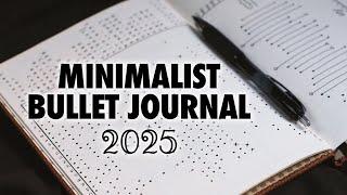 EASY Minimalist BULLET JOURNAL Set Up 2025 | HOW TO START